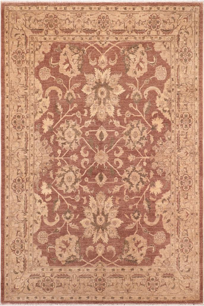 handmade Traditional Kafkaz Brown Tan Hand Knotted RECTANGLE 100% WOOL area rug 8X10