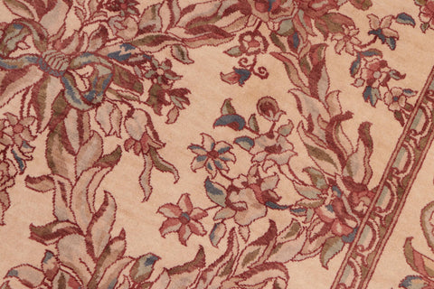 handmade Transitional Basan Beige Brown Hand Knotted RECTANGLE 100% WOOL area rug 8x10