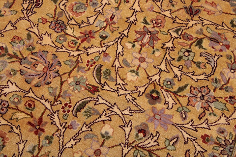 Vintage Lahore Armandin Gold/Drk. Red Wool Rug - 9'1''X11'8''