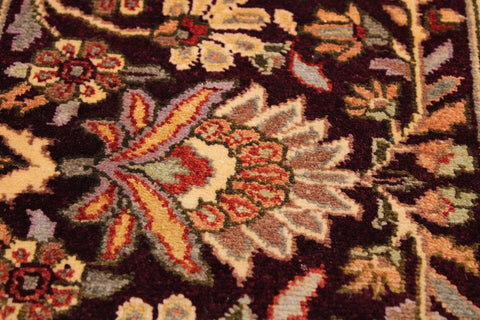 Vintage Lahore Armandin Gold/Drk. Red Wool Rug - 9'1''X11'8''