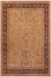 Vintage Lahore Armandin Gold/Drk. Red Wool Rug - 9'1'' x 11'8''