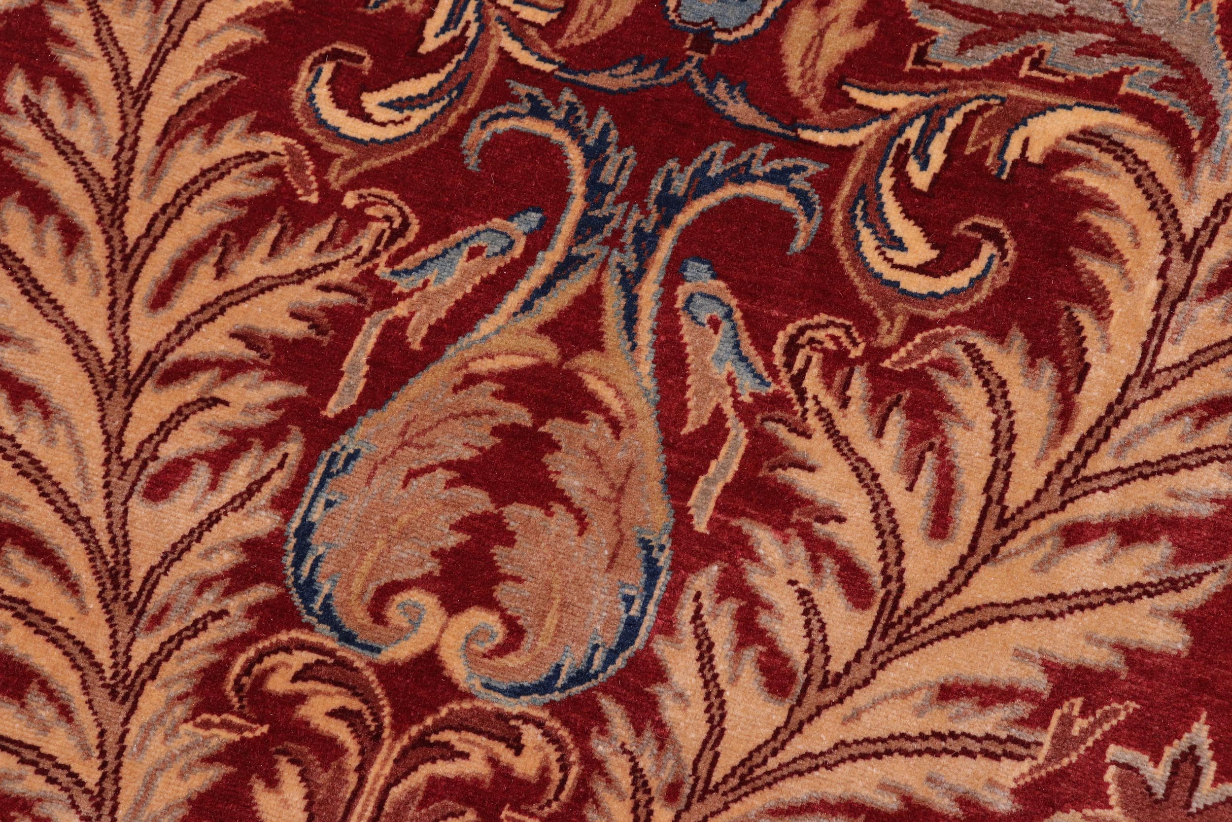 handmade Transitional Lahore Rust Rust Hand Knotted RECTANGLE 100% WOOL area rug 10' x 14'