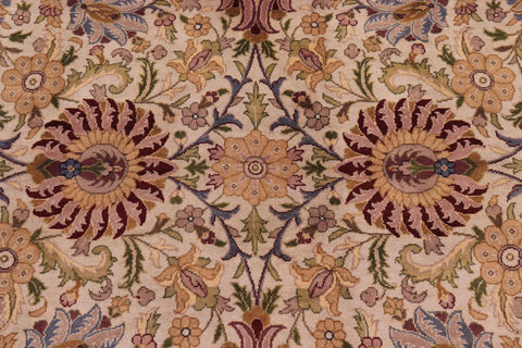 handmade Transitional Darwaish Tan Drk. Red Hand Knotted RECTANGLE 100% WOOL area rug 10x14