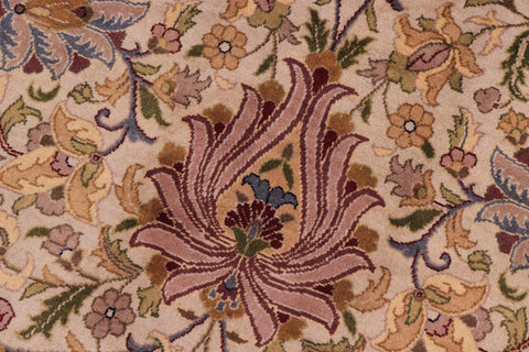 handmade Transitional Darwaish Tan Drk. Red Hand Knotted RECTANGLE 100% WOOL area rug 10x14