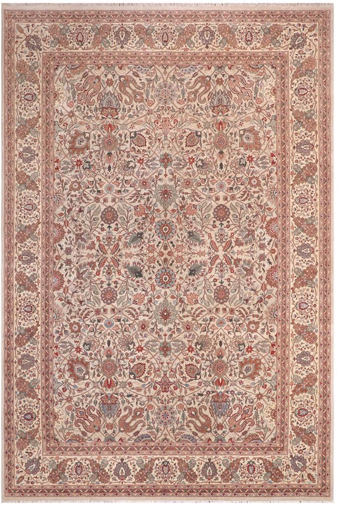 handmade Traditional  Lt. Gray Gold Hand Knotted RECTANGLE 100% WOOL area rug 10'X14'