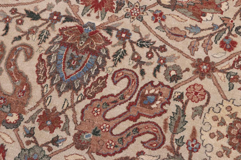 handmade Traditional  Lt. Gray Gold Hand Knotted RECTANGLE 100% WOOL area rug 10'X14'