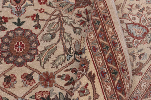 handmade Traditional  Lt. Gray Gold Hand Knotted RECTANGLE 100% WOOL area rug 10'X14'