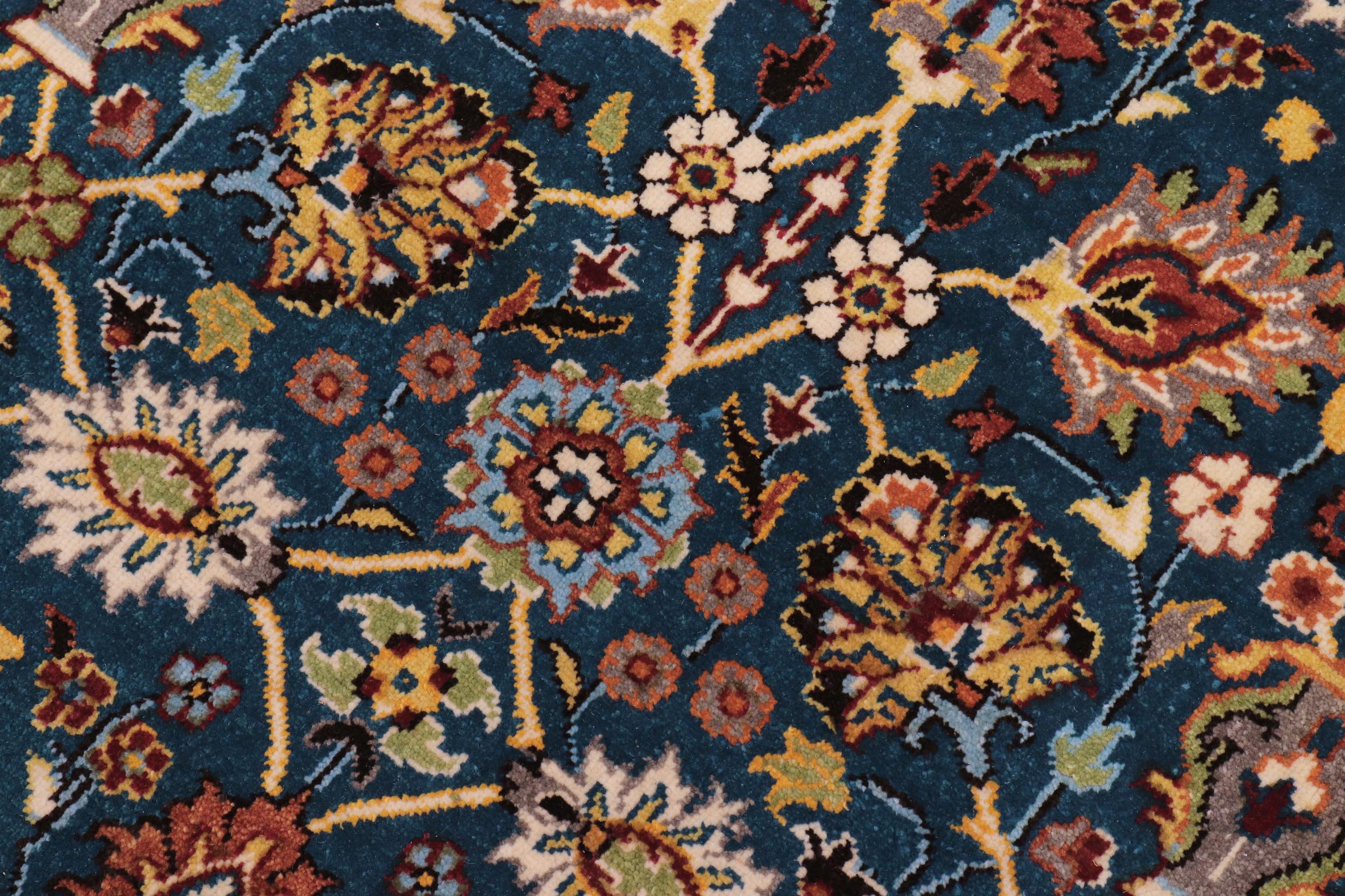 handmade Transitional Design Lt. Blue Ivory Hand Knotted RECTANGLE 100% WOOL area rug 10' x 14'