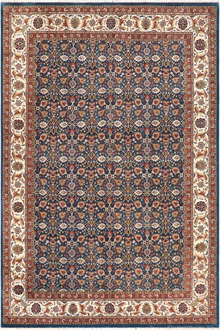 handmade Traditional Design Lt. Blue Ivory Hand Knotted RECTANGLE 100% WOOL area rug 10'X14'