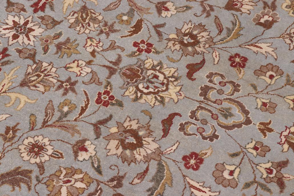 handmade Traditional  Lt. Blue Ivory Hand Knotted RECTANGLE 100% WOOL area rug 10'X14'