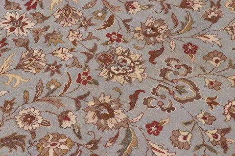 handmade Traditional  Lt. Blue Ivory Hand Knotted RECTANGLE 100% WOOL area rug 10'X14'