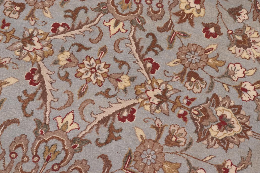 handmade Traditional  Lt. Blue Ivory Hand Knotted RECTANGLE 100% WOOL area rug 10'X14'