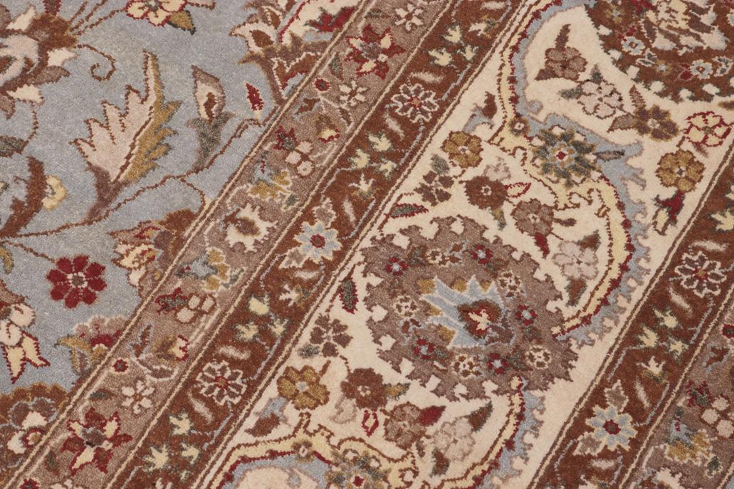 handmade Traditional  Lt. Blue Ivory Hand Knotted RECTANGLE 100% WOOL area rug 10'X14'