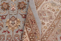 handmade Traditional  Lt. Blue Ivory Hand Knotted RECTANGLE 100% WOOL area rug 10'X14'