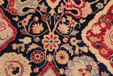 Antique Sammy Blue/Red Wool Rug - 9'2'' x 12'3''
