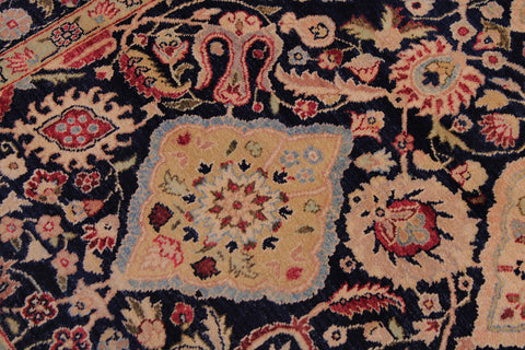 handmade Traditional Kirman Blue Red Hand Knotted RECTANGLE 100% WOOL area rug 9x12
