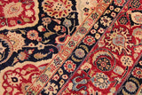 Antique Sammy Blue/Red Wool Rug - 9'2'' x 12'3''