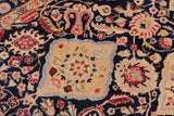Antique Sammy Blue/Red Wool Rug - 9'2'' x 12'3''