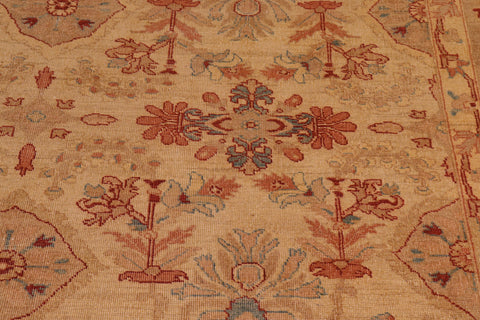 handmade Traditional Antique Gold Rust Hand Knotted RECTANGLE 100% WOOL area rug 9x12