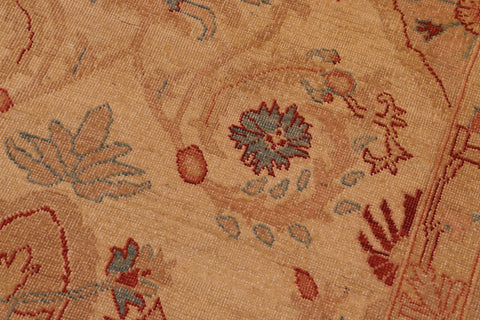 handmade Traditional Antique Gold Rust Hand Knotted RECTANGLE 100% WOOL area rug 9x12