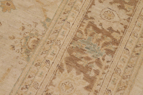 handmade Traditional Kafkaz Beige Brown Hand Knotted RECTANGLE 100% WOOL area rug 9x12