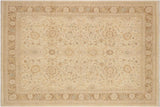 Shabby Chic Ziegler Melita Beige/Brown Hand-Knotted Wool Rug - 8'11'' x 11'11''