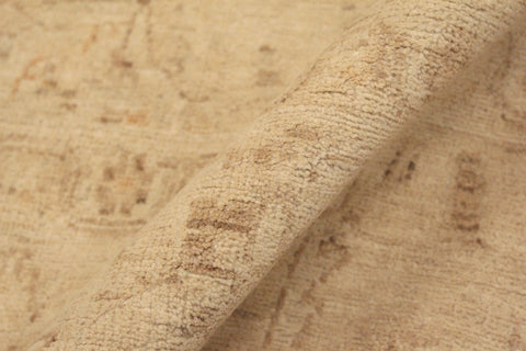 handmade Traditional Kafkaz Beige Brown Hand Knotted RECTANGLE 100% WOOL area rug 9x12