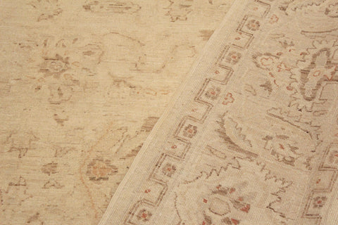 handmade Traditional Kafkaz Beige Brown Hand Knotted RECTANGLE 100% WOOL area rug 9x12