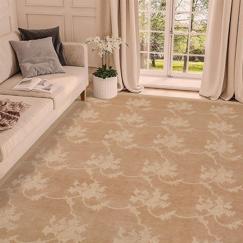 handmade Modern Kafkaz Lt. Brown Beige Hand Knotted RECTANGLE 100% WOOL area rug 9' x 12'
