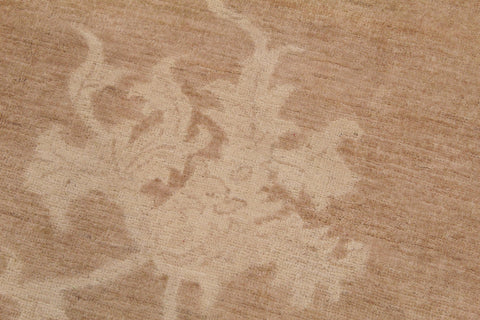 handmade Modern Kafkaz Lt. Brown Beige Hand Knotted RECTANGLE 100% WOOL area rug 9' x 12'