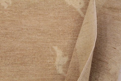 handmade Modern Kafkaz Lt. Brown Beige Hand Knotted RECTANGLE 100% WOOL area rug 9' x 12'
