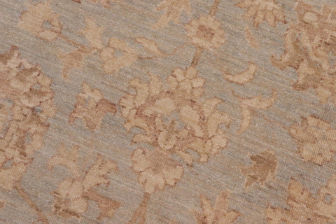 handmade Traditional Kafkaz Lt. Blue Tan Hand Knotted RECTANGLE 100% WOOL area rug 9x12