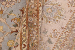 handmade Traditional Design Lt. Blue Tan Hand Knotted RECTANGLE 100% WOOL area rug 9'X12'