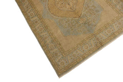 handmade Traditional Design Lt. Blue Gold Hand Knotted RECTANGLE 100% WOOL area rug 6x7