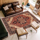 handmade Traditional Kafkaz Rust Blue Hand Knotted RECTANGLE 100% WOOL area rug 9 x 12