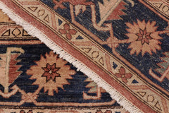 handmade Traditional Kafkaz Rust Blue Hand Knotted RECTANGLE 100% WOOL area rug 9X12