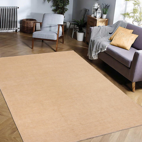 handmade Modern Kafkaz Tan Brown Hand Knotted RECTANGLE 100% WOOL area rug 10' x 14'