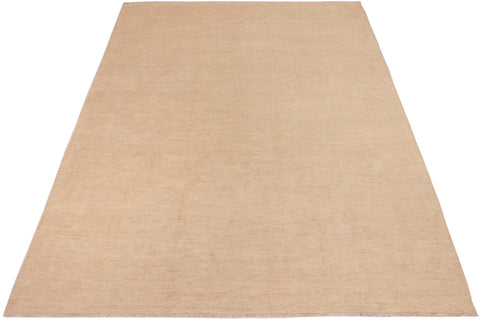 handmade Modern Kafkaz Tan Brown Hand Knotted RECTANGLE 100% WOOL area rug 10' x 14'