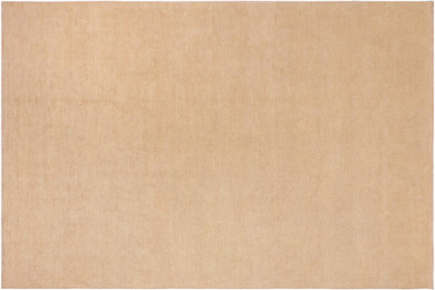 handmade Modern Kafkaz Tan Brown Hand Knotted RECTANGLE 100% WOOL area rug 10' x 14'