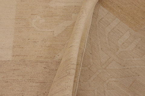 handmade Modern Kafkaz Tan Brown Hand Knotted RECTANGLE 100% WOOL area rug 10' x 13'