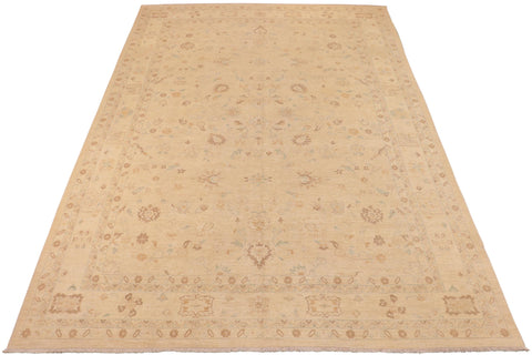 handmade Traditional Kafkaz Tan Brown Hand Knotted RECTANGLE 100% WOOL area rug 10x14