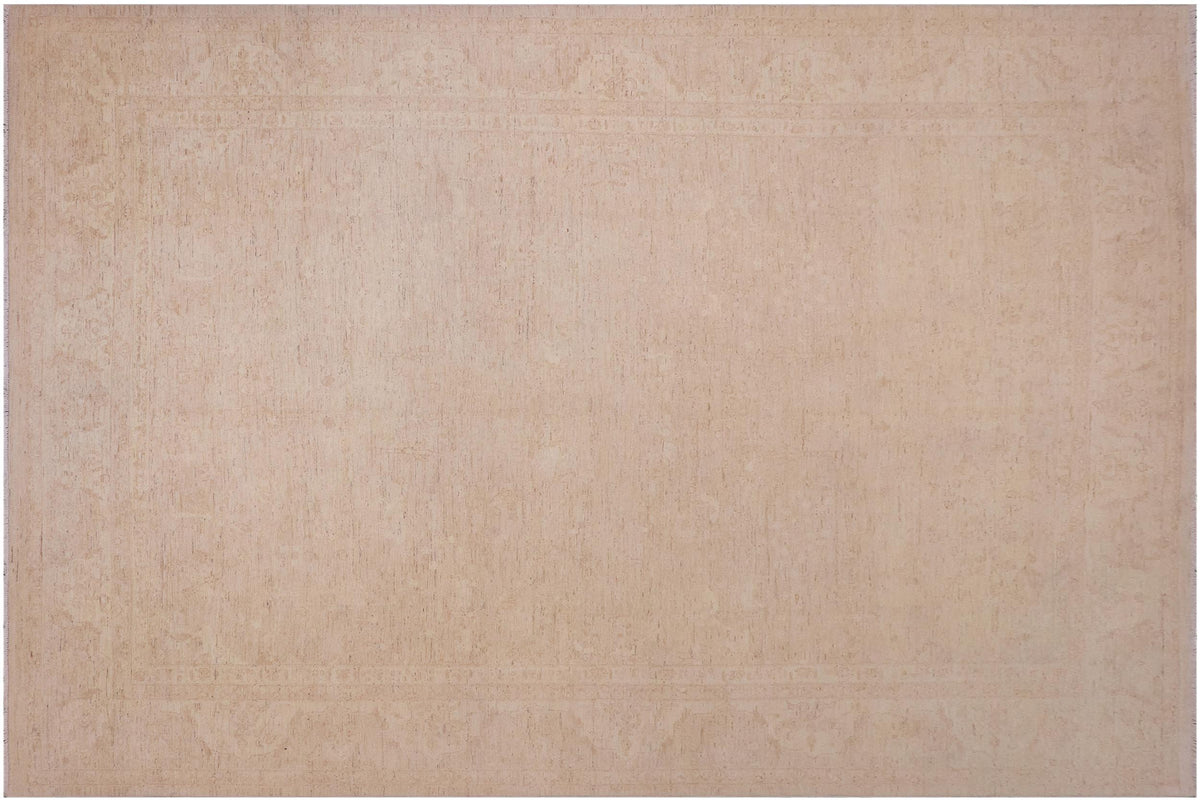 handmade Traditional Kafkaz Tan Lt. Tan Hand Knotted RECTANGLE 100% WOOL area rug 10x14