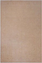 handmade Modern Kafkaz Tan Lt. Tan Hand Knotted RECTANGLE 100% WOOL area rug 10X14