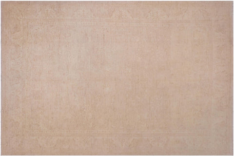 handmade Traditional Kafkaz Tan Lt. Tan Hand Knotted RECTANGLE 100% WOOL area rug 10x14