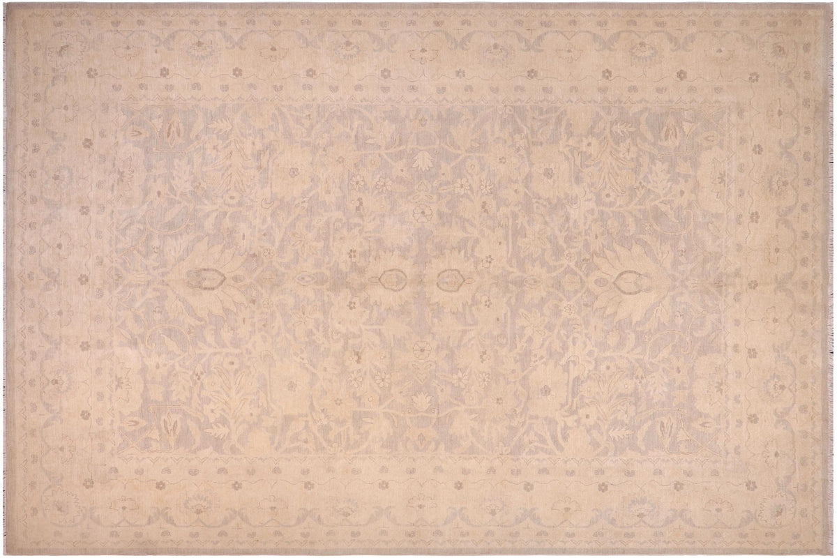 handmade Traditional Kafkaz Lt. Gray Lt. Tan Hand Knotted RECTANGLE 100% WOOL area rug 10x14