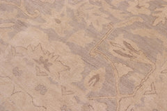 handmade Traditional Kafkaz Lt. Gray Lt. Tan Hand Knotted RECTANGLE 100% WOOL area rug 10X14