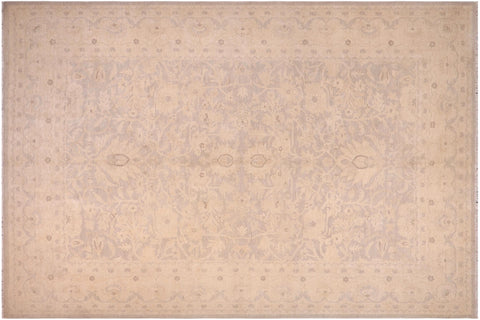 handmade Traditional Kafkaz Lt. Gray Lt. Tan Hand Knotted RECTANGLE 100% WOOL area rug 10x14