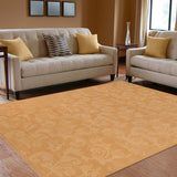 handmade Transitional Kafkaz Brown Tan Hand Knotted RECTANGLE 100% WOOL area rug 10 x 14