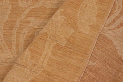 handmade Transitional Kafkaz Brown Tan Hand Knotted RECTANGLE 100% WOOL area rug 10X14