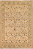 handmade Transitional Kafkaz Tan Green Hand Knotted RECTANGLE 100% WOOL area rug 10 x 14